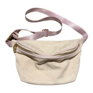 Stoney Clover Lane Belt Bag Canvas Fanny Pack Cream Lilac